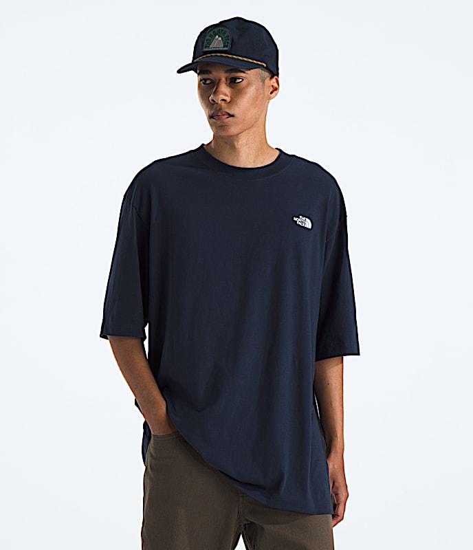 Mens TNF Essential Simple Dome Oversized ShortSleeve Tee TNF Summit Navy Main