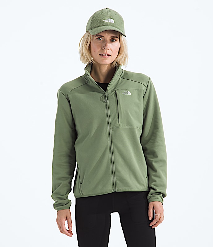 Womens TNF Performance Fleece FullZip Jacket TNF Bark Mist Main
