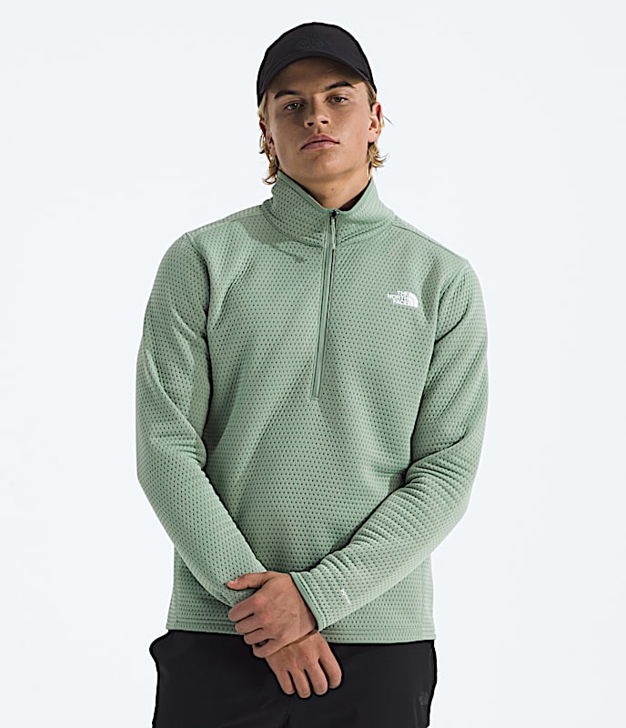 Mens DOTKNIT Thermal Zip TNF Slate Moss Main