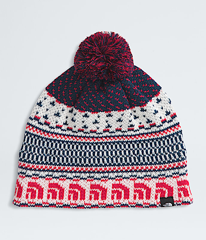 Cabin Ski Tuke TNF White Dune JacquardPom HERO