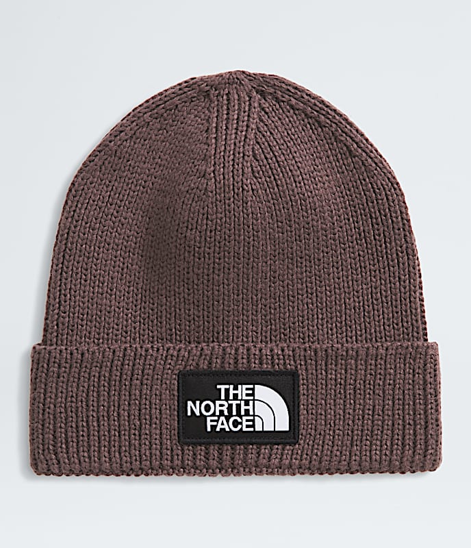 TNF Logo Box Cuffed Beanie TNF Tawny Quartz HERO