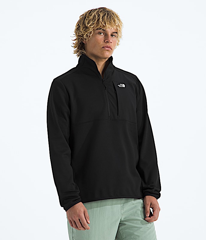Mens TNF Performance Fleece Zip TNF TNF Black Main