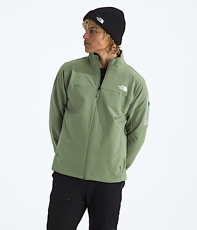 Mens Tek Approach Jacket TNF Bark MistSlate Moss Main