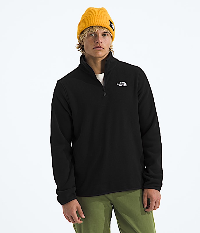 Mens Glacier Fleece Zip Jacket TNF TNF Black Main