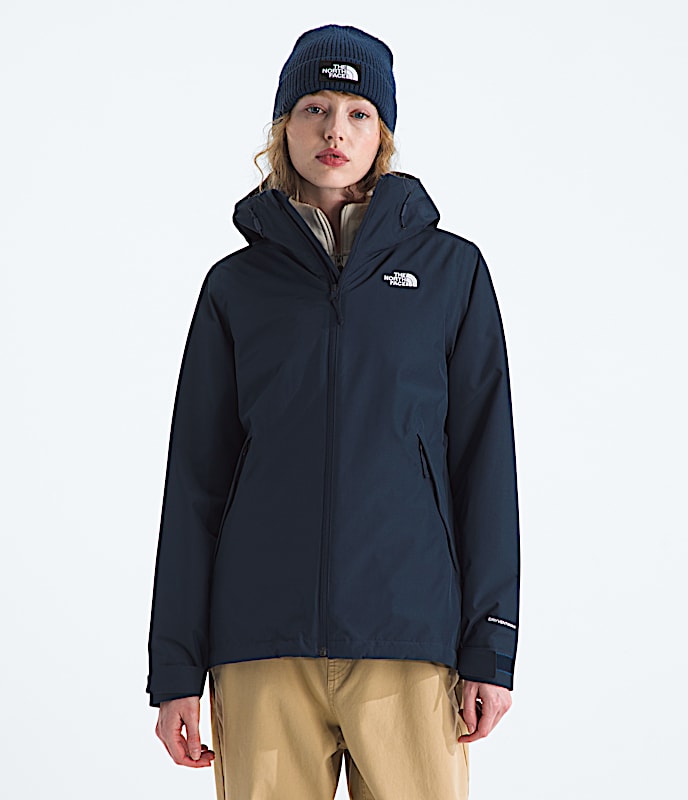 Womens Carto Mono Triclimate Hooded Jacket TNF Summit Navy Main