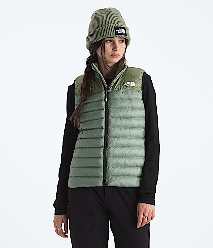 Womens Terra Peak Vest TNF Slate MossBark Mist Main