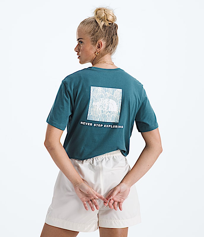 Womens Evolution Box NSE Fill ShortSleeve TeeGraphic TNF Space Main