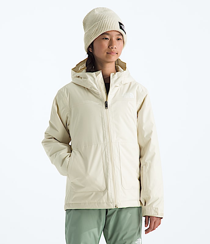 Girls Freedom Insulated Jacket TNF White Dune Main