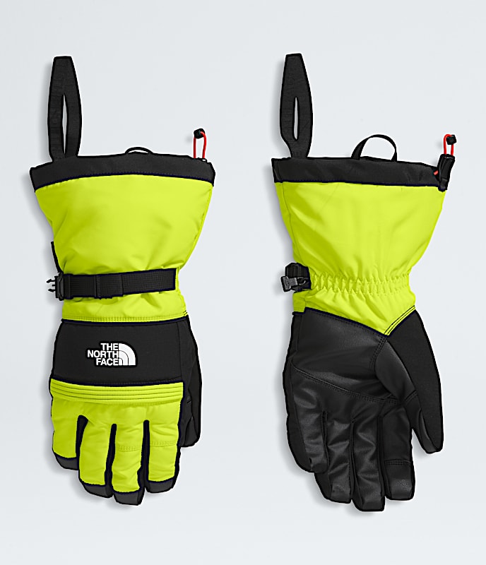 Mens Montana Ski Gloves TNF Fizz Lime HERO