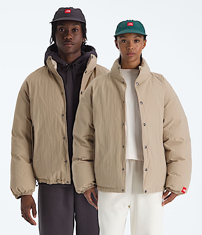 TNF Red Box Down Jacket TNF Mushroom Grey Main