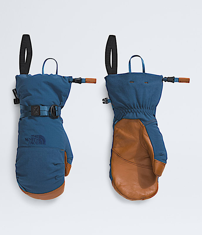 Montana Leather Waterproof Mitts TNF Shady BlueShady Blue Heather HERO