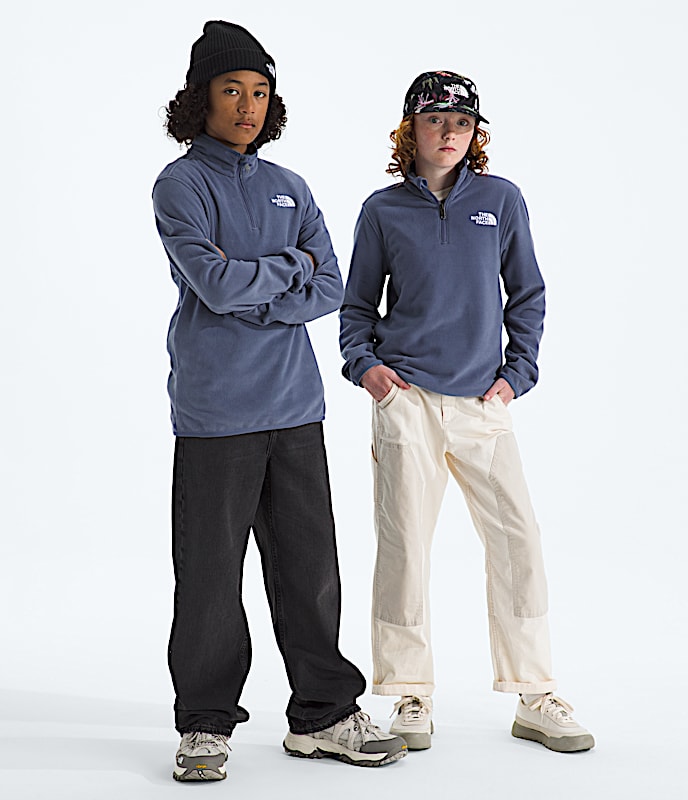 Boys  Girls Glacier Zip Pullover TNF Twilight Galaxy Main