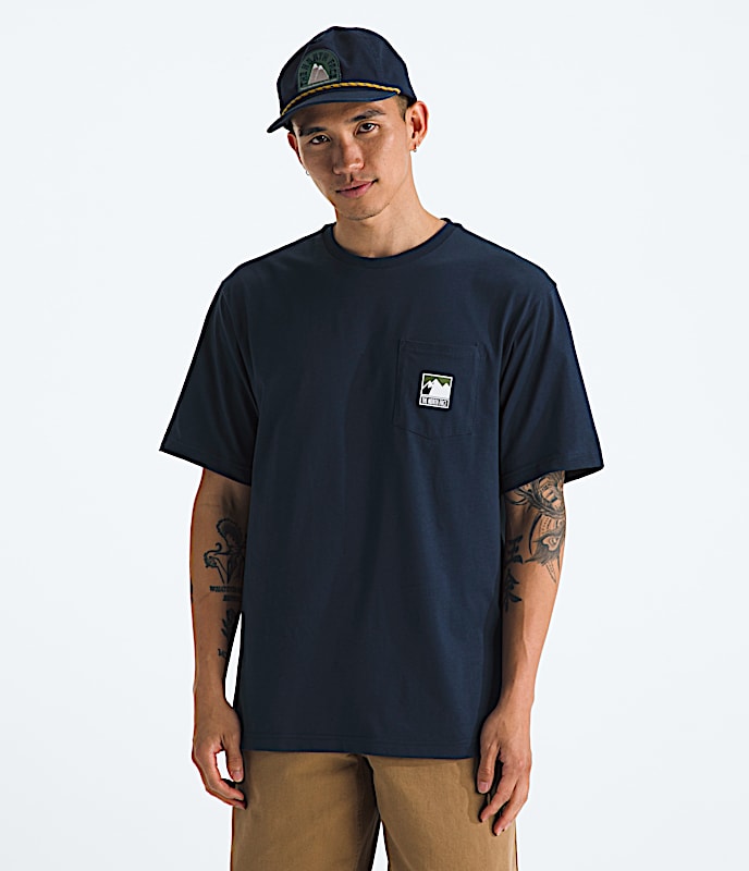 Men's Mountain Logo Relaxed Pocket Tee - 1