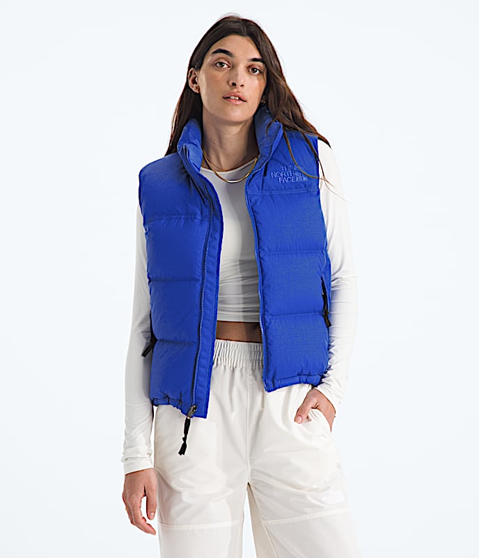 Womens 1996 Retro Nuptse DTM Vest TNF TNF Blue Main