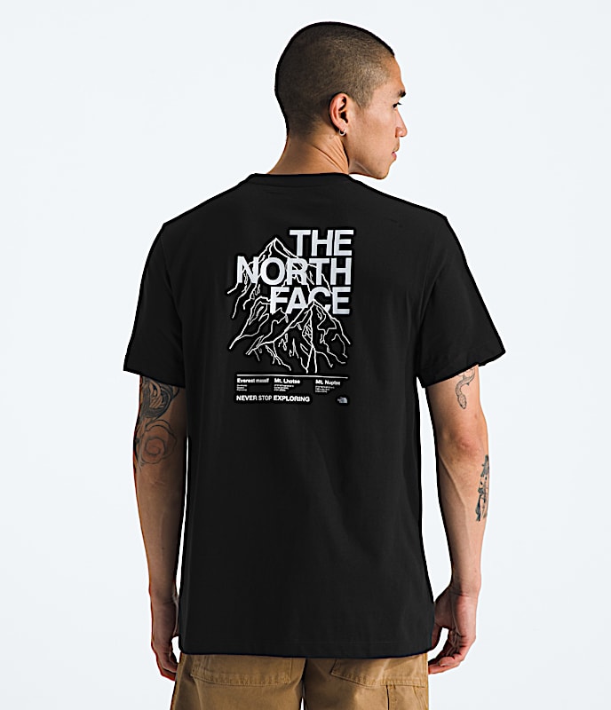 Mens Evolution Half Dome  ShortSleeve TeeGraphic TNF TNF Black Main