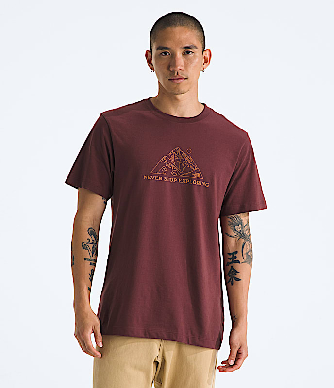 T-shirt à manches courtes Evolution Mtn Base pour hommes, imprimé - 1