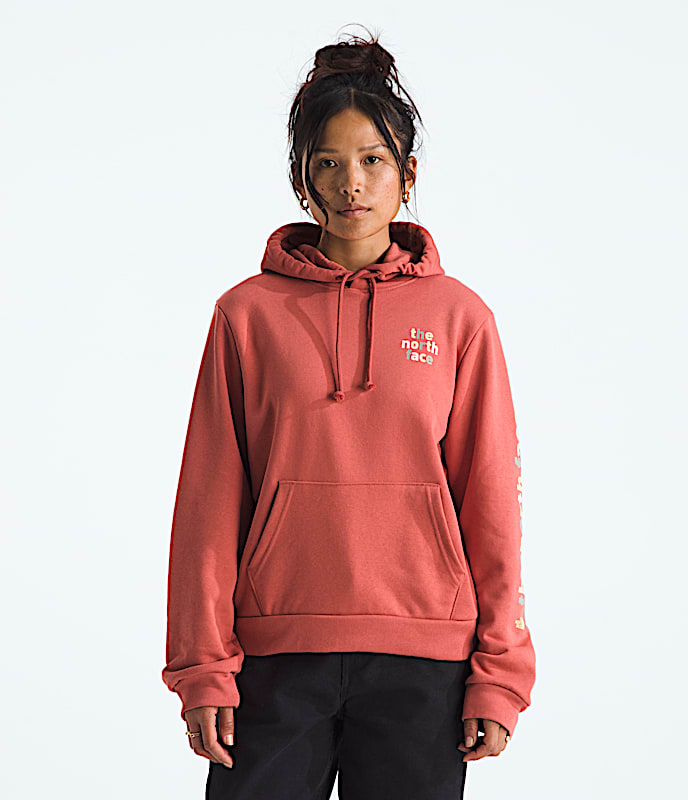 Womens Evolution Proud HoodieGraphic TNF Mars Dust Main