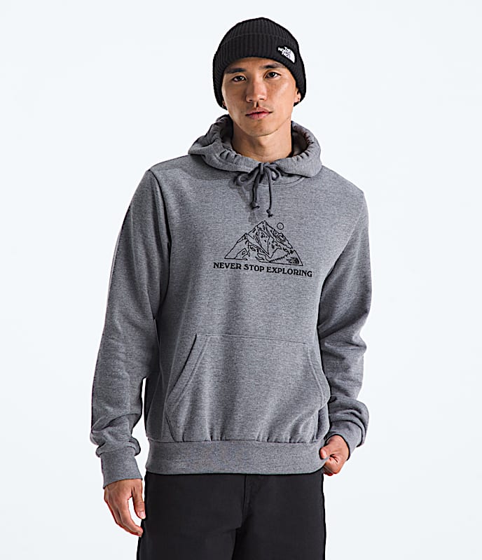 Mens Evolution TNF MTN HoodieGraphic TNF TNF Mid Grey Heather Main