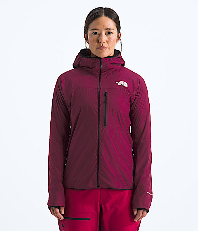 Womens Summit Series FUTUREFLEECE AMK Hoodie TNF Rhododendron Main