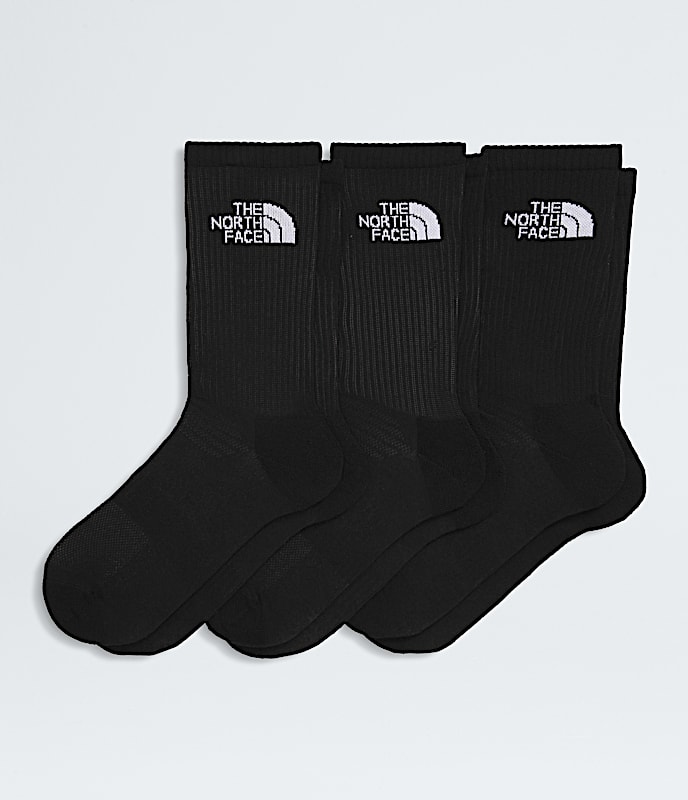 Chaussettes multisports Cush Crew  paquet de 3 TNF TNF Noir HERO