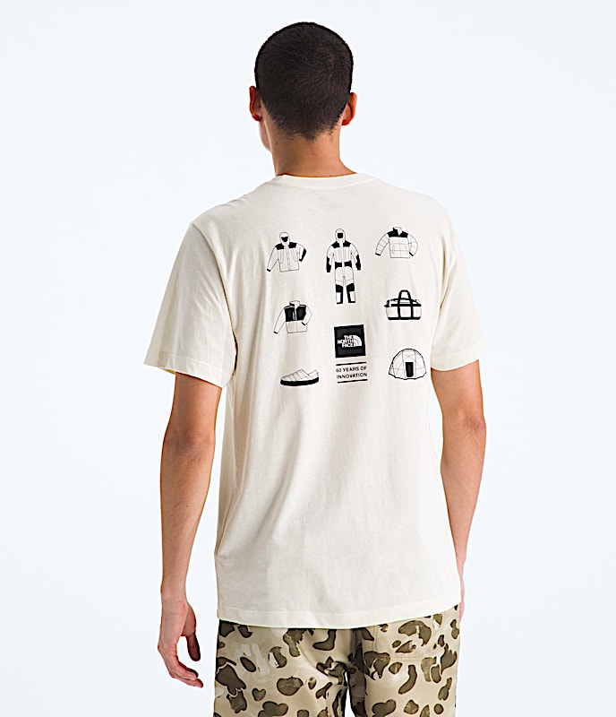 Tshirt standard  manches courtes Mountain Mirage pour hommes TNF Blanc dune HERO