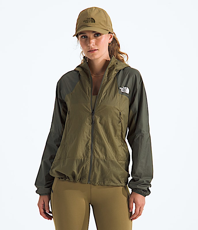Womens Ridgelite FUTUREFLEECE Wind Jacket TNF CedarNew Taupe Green HERO