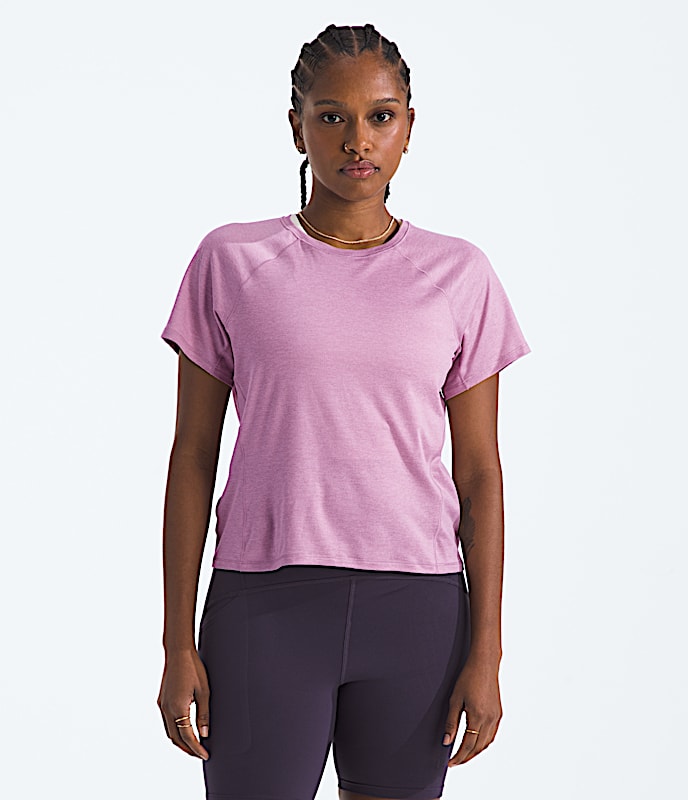 Womens Jaida ShortSleeve Tee TNF Hushed Lavender Light Heather Main
