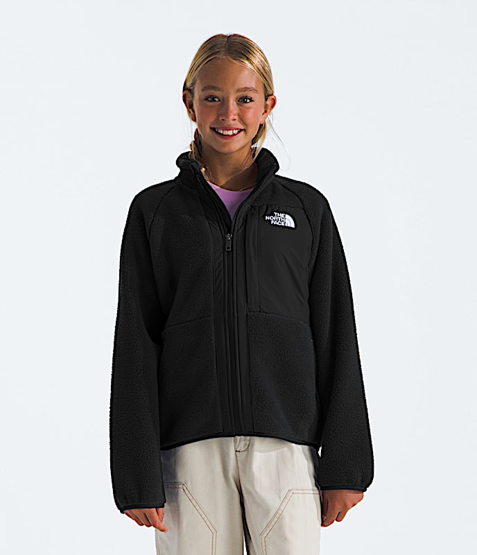 Girls Yumiori FullZip Jacket TNF TNF Black Main