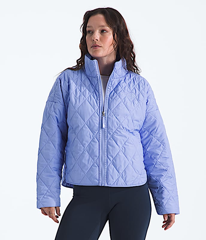 Womens Diamond Peak Insulated Jacket TNF Periwinkle Glow Main