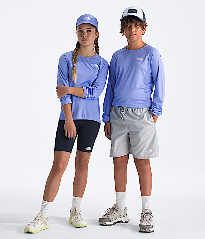 Boys  Girls Sunriser LongSleeve Tee TNF Periwinkle Glow HERO