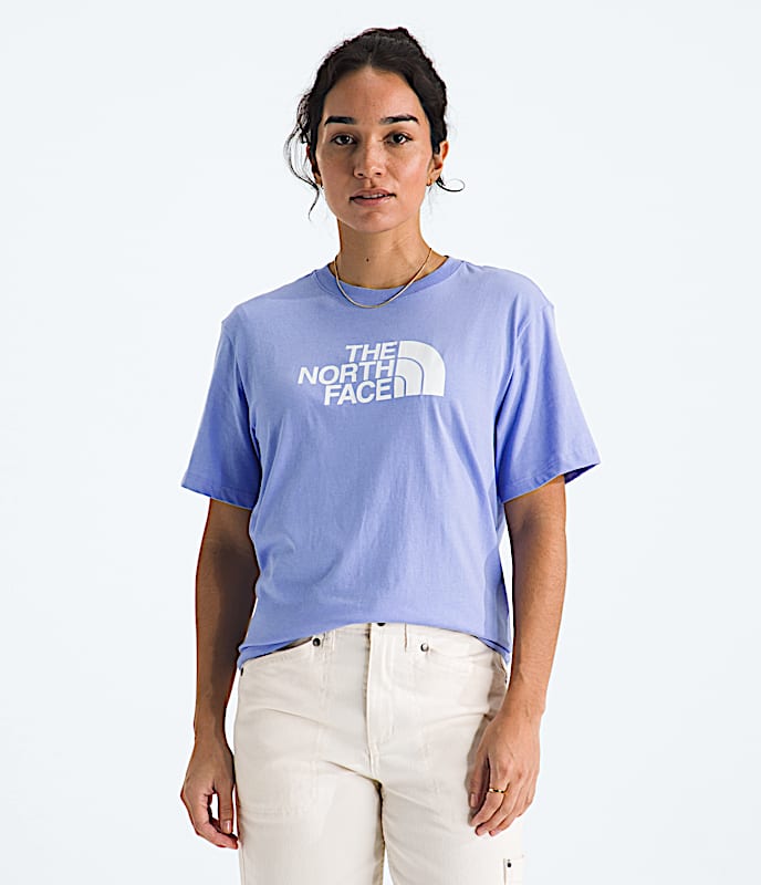 Womens Evolution Half Dome Relaxed ShortSleeve Tee TNF Periwinkle Glow Main