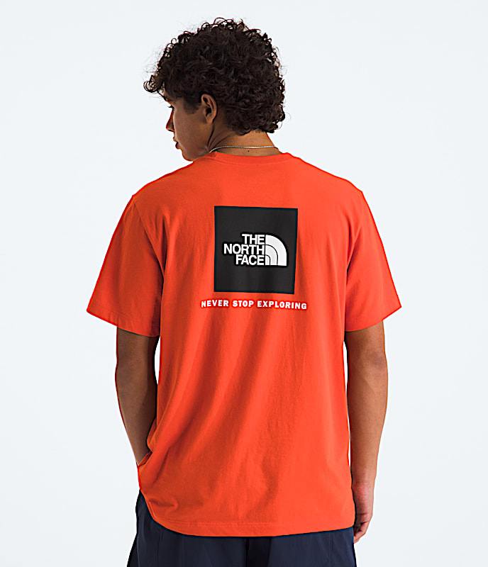 Mens Evolution Box NSE Regular ShortSleeve Tee TNF Lava Red Main