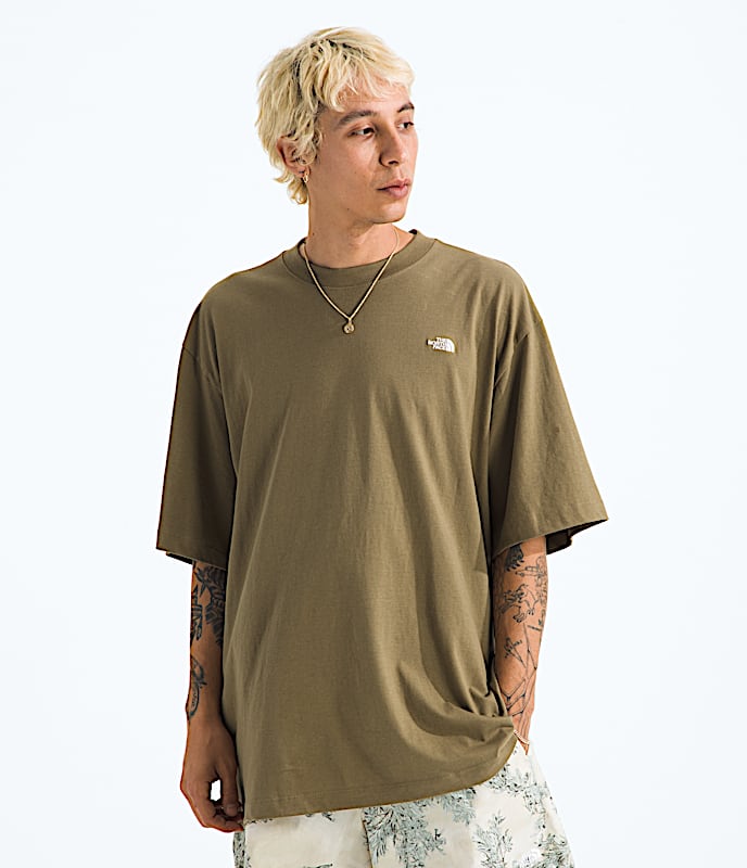 Mens TNF Essential Simple Dome Oversize ShortSleeve Tee TNF Cedar Main