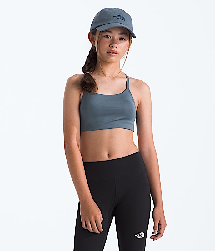 Girls Flex Bra TNF Granite Grey Main