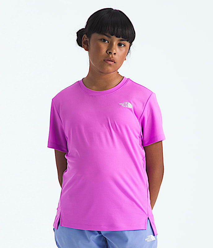 Girls Flex ShortSleeve Tee TNF Violet Crocus HERO