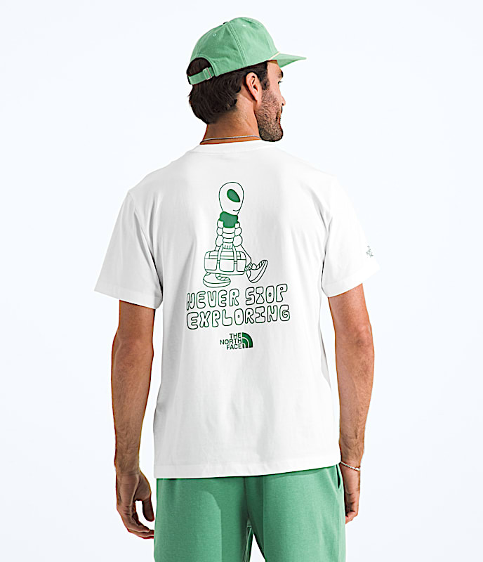 Mens Alien Relaxed ShortSleeve TeeGraphic TNF TNF White Main