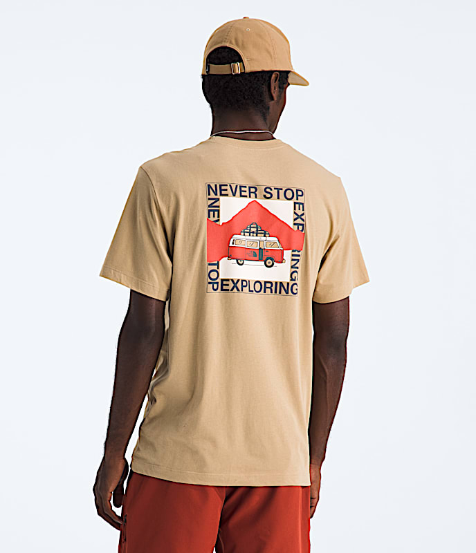Mens Escape The City Regular ShortSleeve Tee TNF Khaki Stone Main