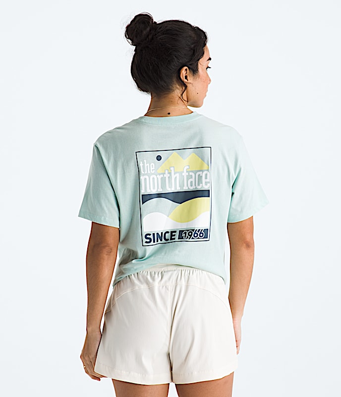 Womens Exploring Since 66 Relaxed ShortSleeve Tee TNF Opal Frost Main