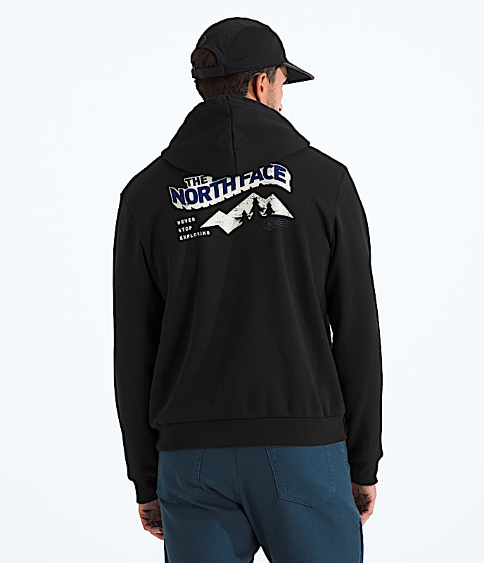 Chandail  capuchon Explore Postcard standard pour hommes TNF TNF Noir HERO