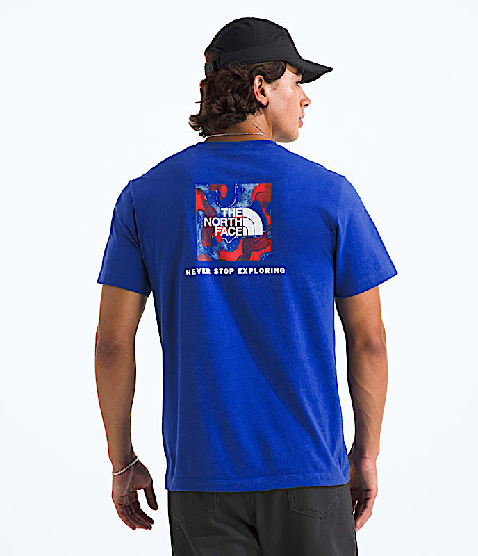 Men’s Red, White, & Blue Regular Short-Sleeve Tee - 1