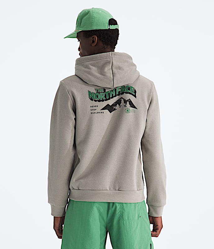 Mens Explore Postcard Regular Hoodie TNF Stone Slab Main