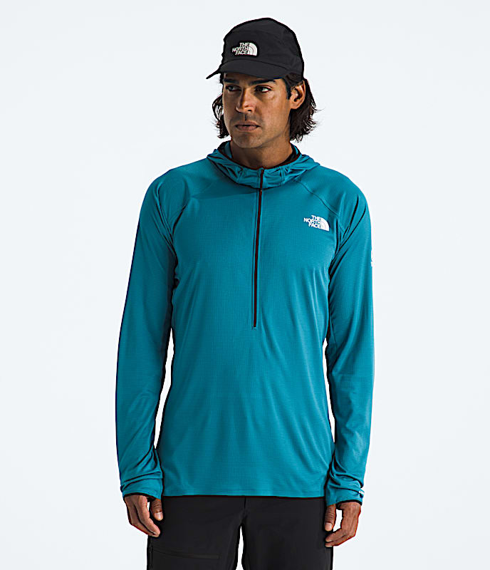 Mens Summit Series Direct Sun Hoodie TNF Dusk Blue Main