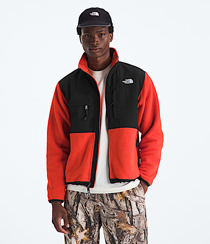 Mens Retro Denali Jacket TNF Lava RedTNF Black HERO