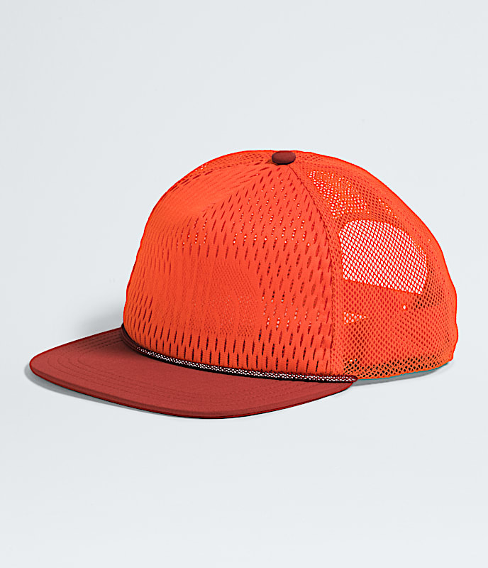 Runner Trucker Hat TNF Lava RedIron Clay HERO