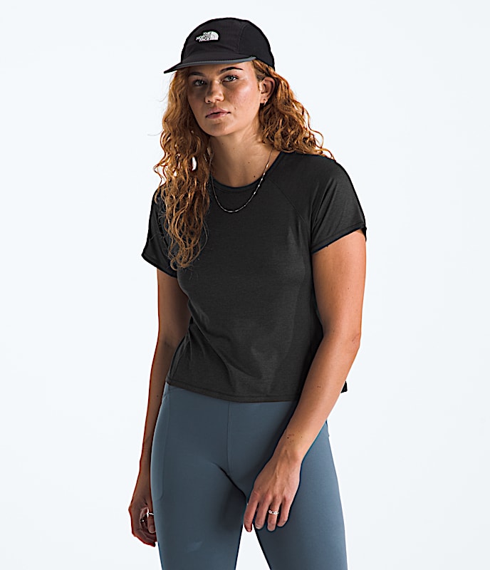 Womens Jaida ShortSleeve Tee TNF TNF Black Dark Heather Main