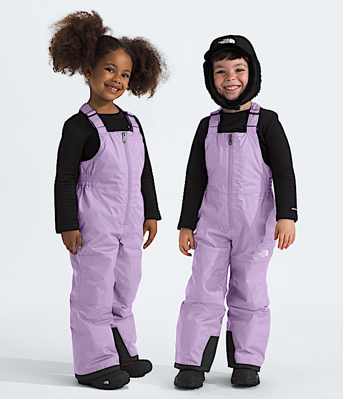 Kids Freedom Insulated Bibs TNF Lite Lilac HERO