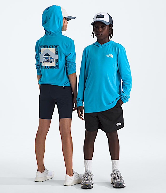 Boys  Girls Adventure Escape The City Hoodie TNF Meridian Blue Main