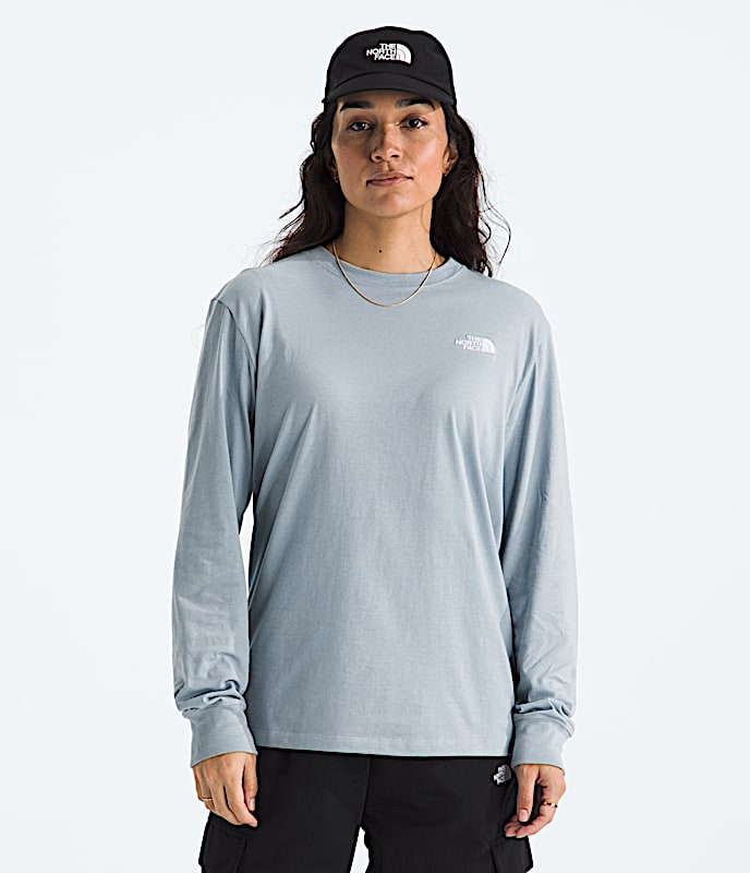 Tshirt  manches longues Evolution Simple Dome pour femmes TNF Frost Grey HERO