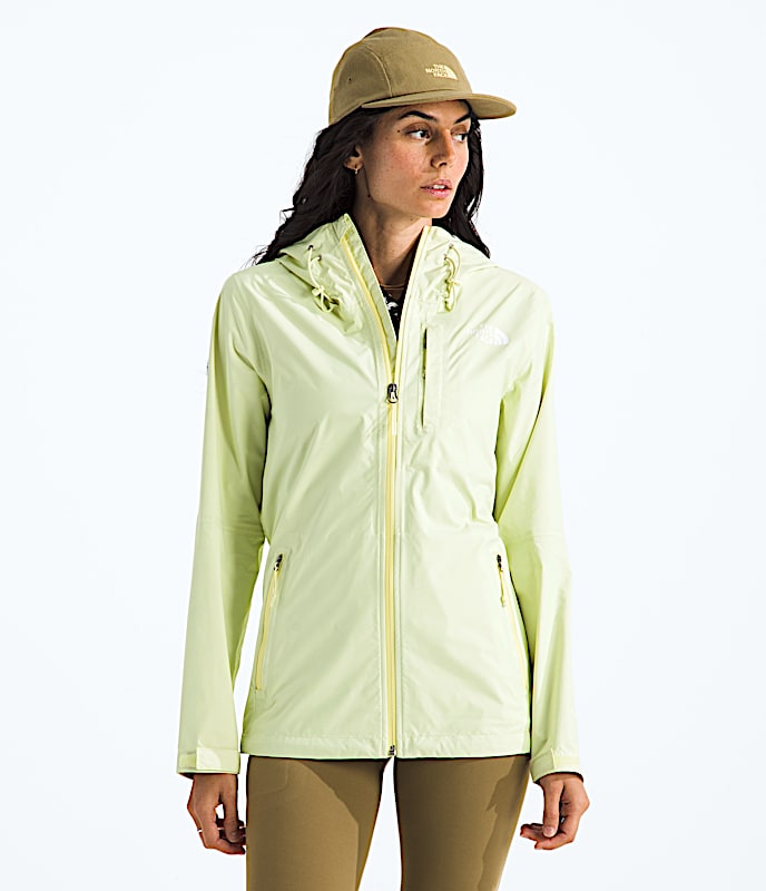 Womens Alta Vista Rain Jacket TNF Lemon Mist Main