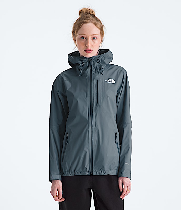 Womens Alta Vista Rain Jacket TNF Granite Grey Main